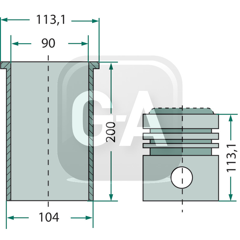 Kit cylindree tracteur Fendt